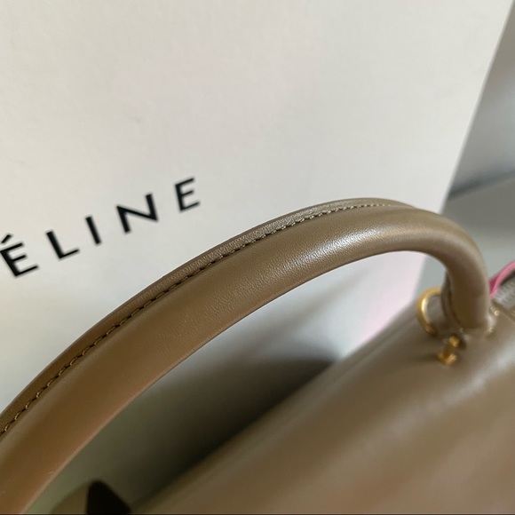 LIKE NEW Celine Trapeze Medium Bicolor Leather Bag - Picture 4 of 16